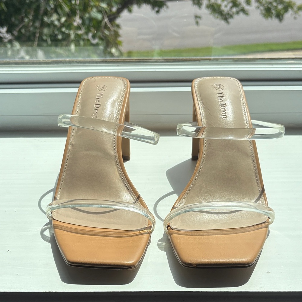 The Drop Women's Tan Heeled Sandals